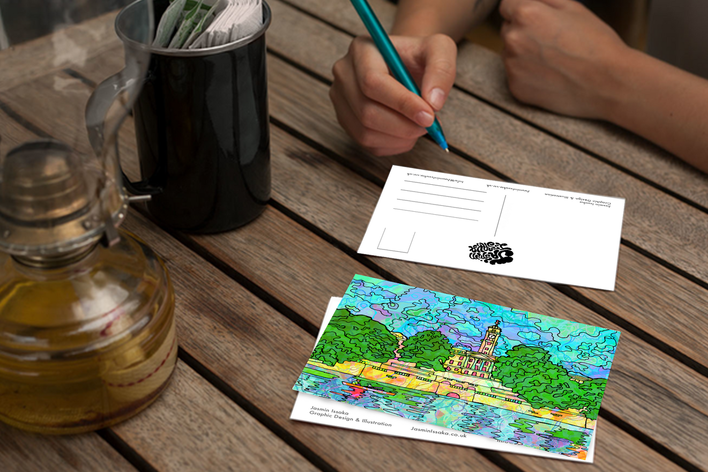 Nottingham Highfields Lake Postcard Nottingham University image 2