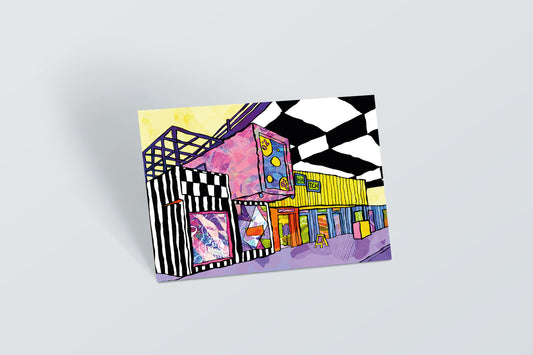 Manchester Hatch Psychedelic Postcard image 1