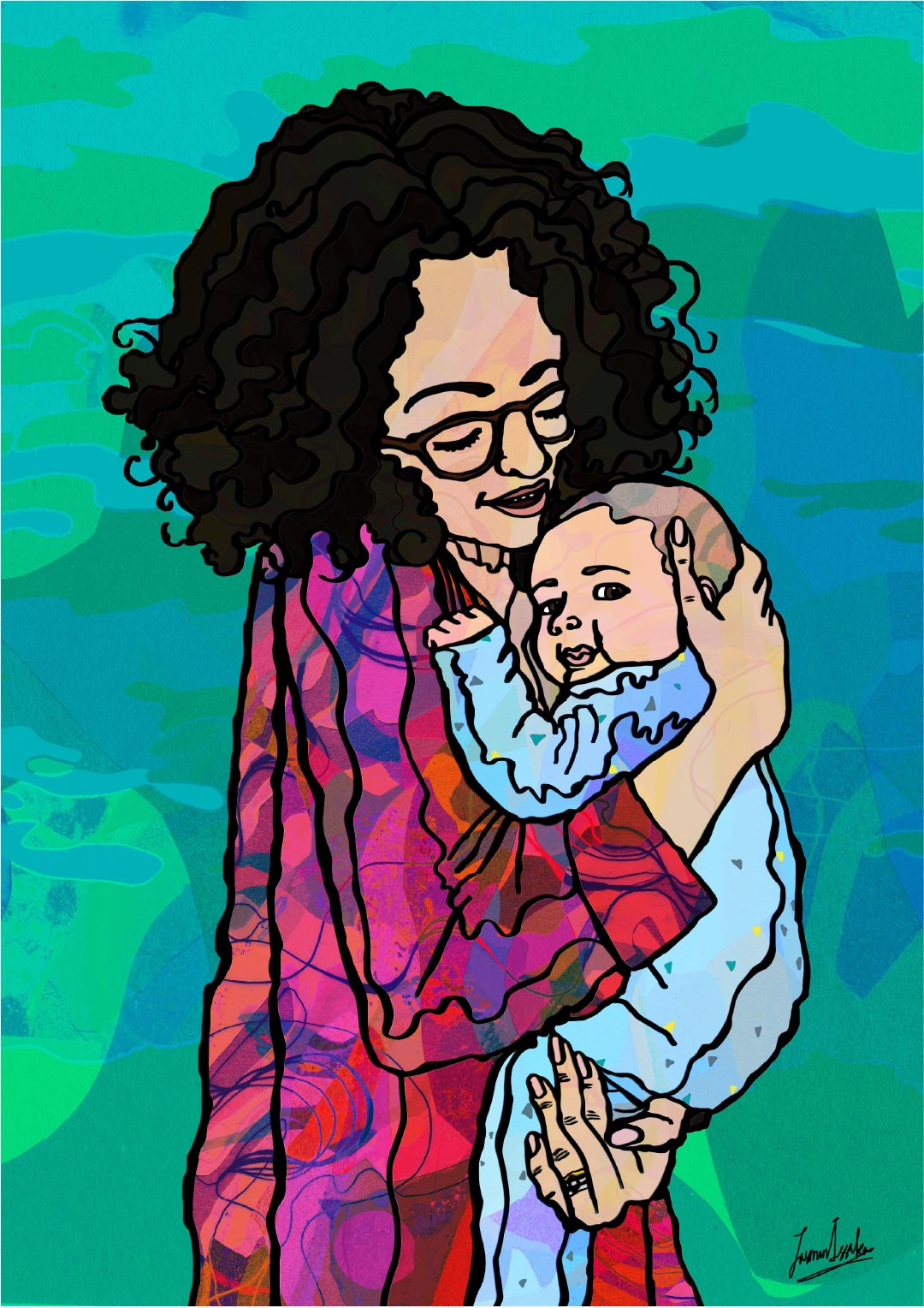 Custom Illustrated Keepsakes - Personalised Psychedelic Portraits of Places, People & Pets