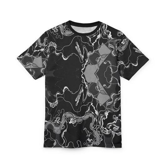 Black Marble Magic - Psychedelic Unisex Graphic T-shirt Festival & Casual Wear image 1