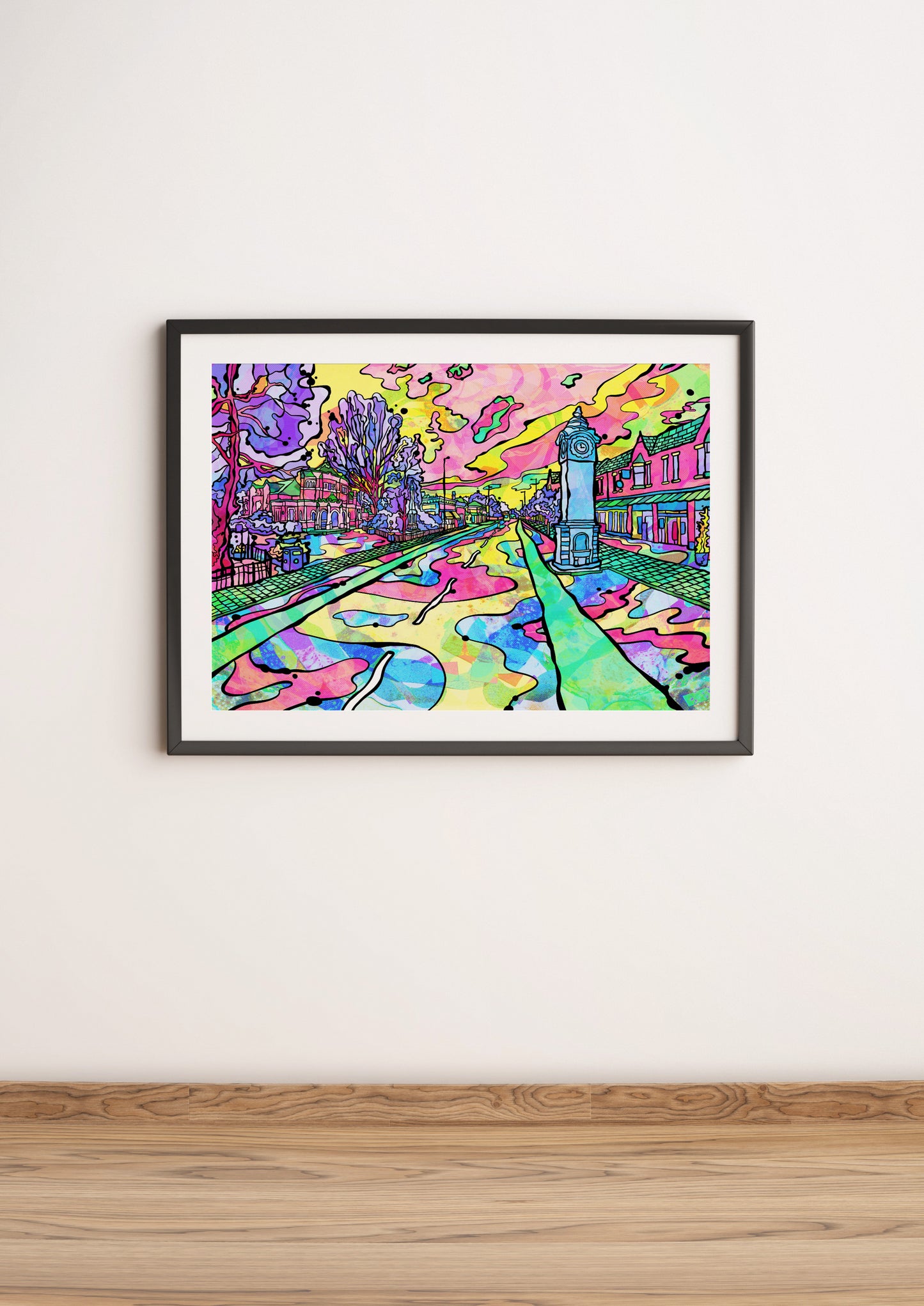 West-Didsbury Psychedelic Art Print image 2