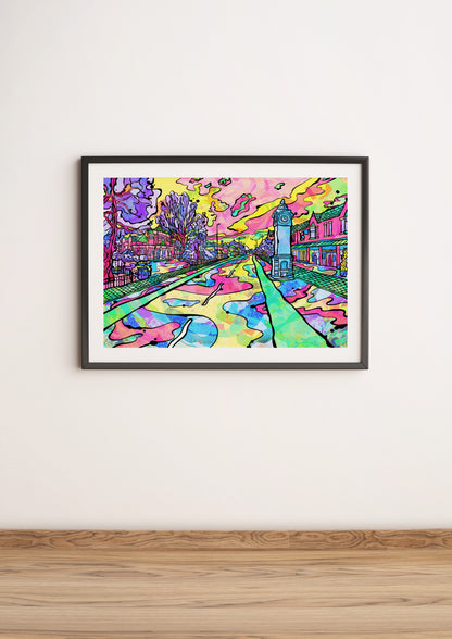 West-Didsbury Psychedelic Art Print image 2