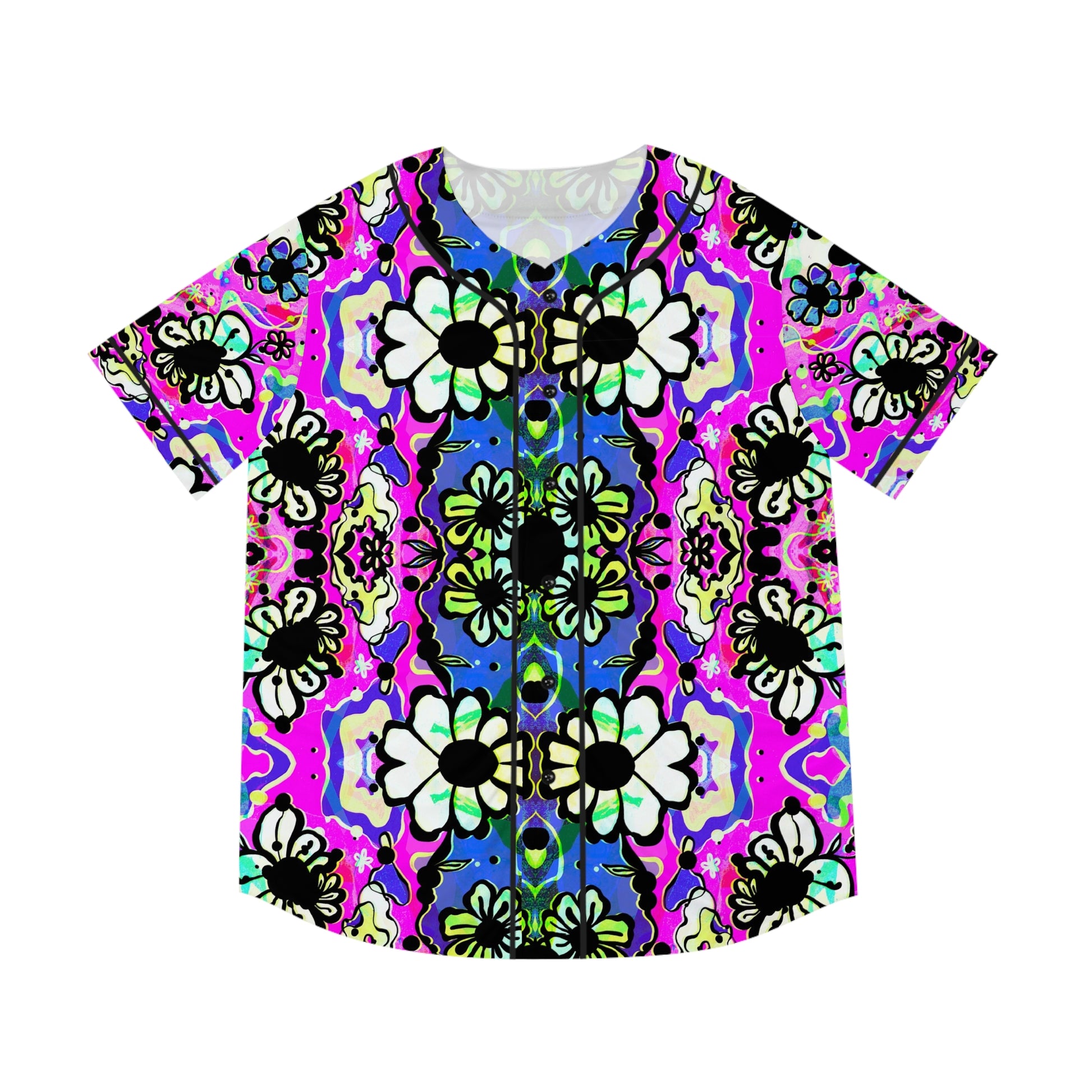 Badu Bloom Baseball Jersey - Sporty Psychedelic Style for Creative Souls image 8