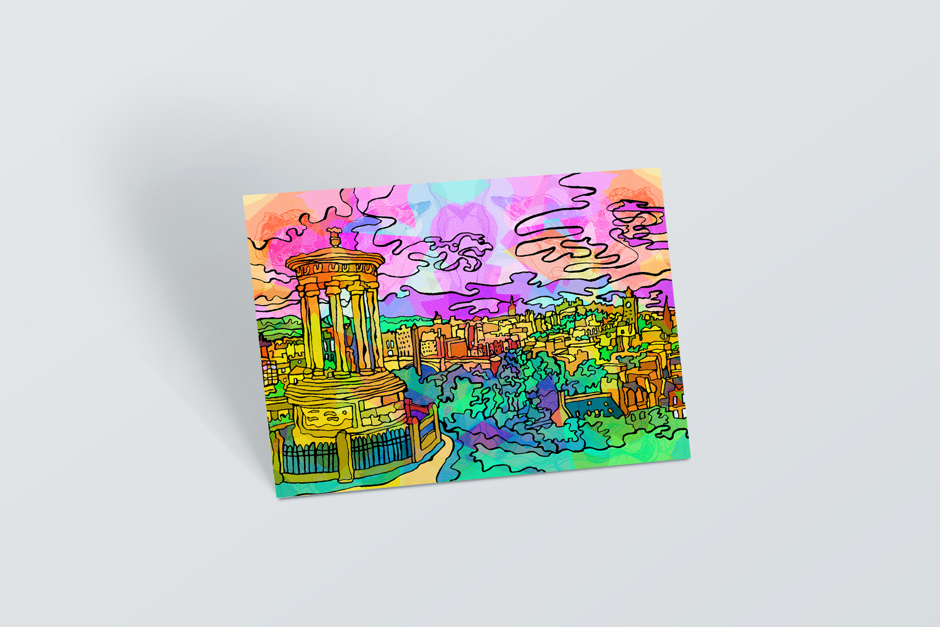 Edinburgh Postcard of Calton Hill image 0