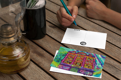 Manchester Afflecks Palace Psychedelic Postcard image 2