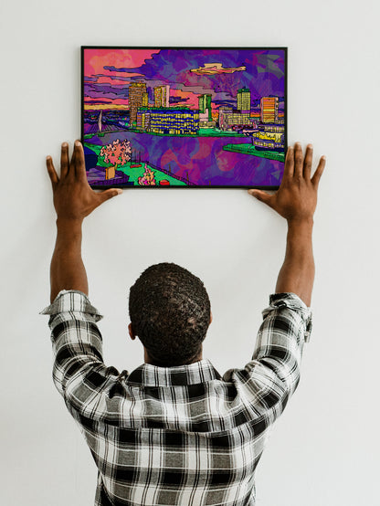 Salford Quays Media City Art Print image 2