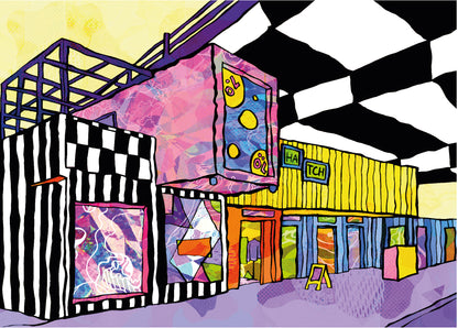 Manchester Hatch Psychedelic Postcard image 4