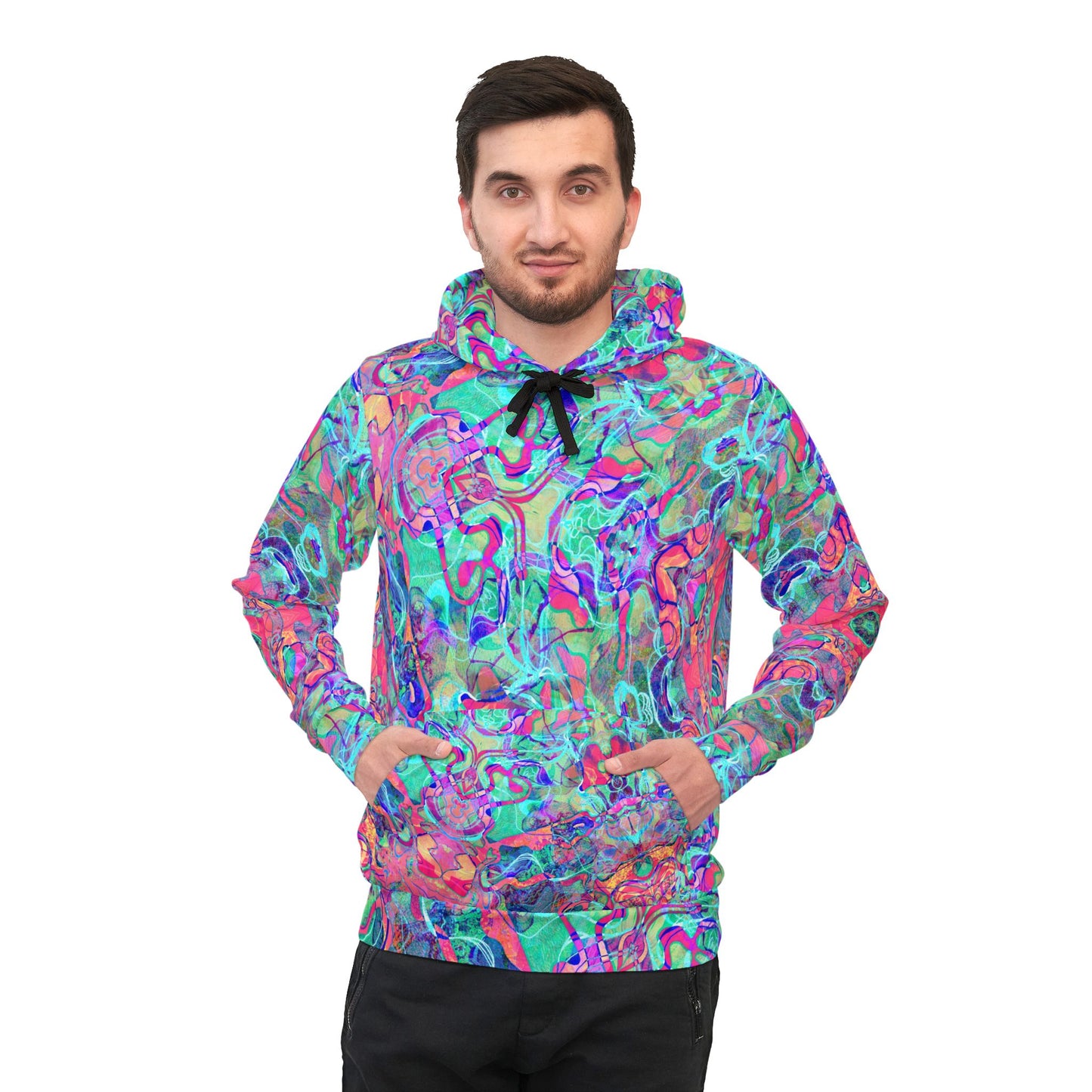 Pink Charmed Water – Psychedelic Festival Hoodie & Everyday Athletic Wear image 2