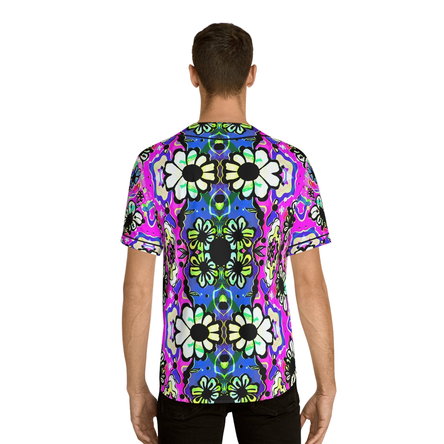 Badu Bloom Baseball Jersey - Sporty Psychedelic Style for Creative Souls image 6