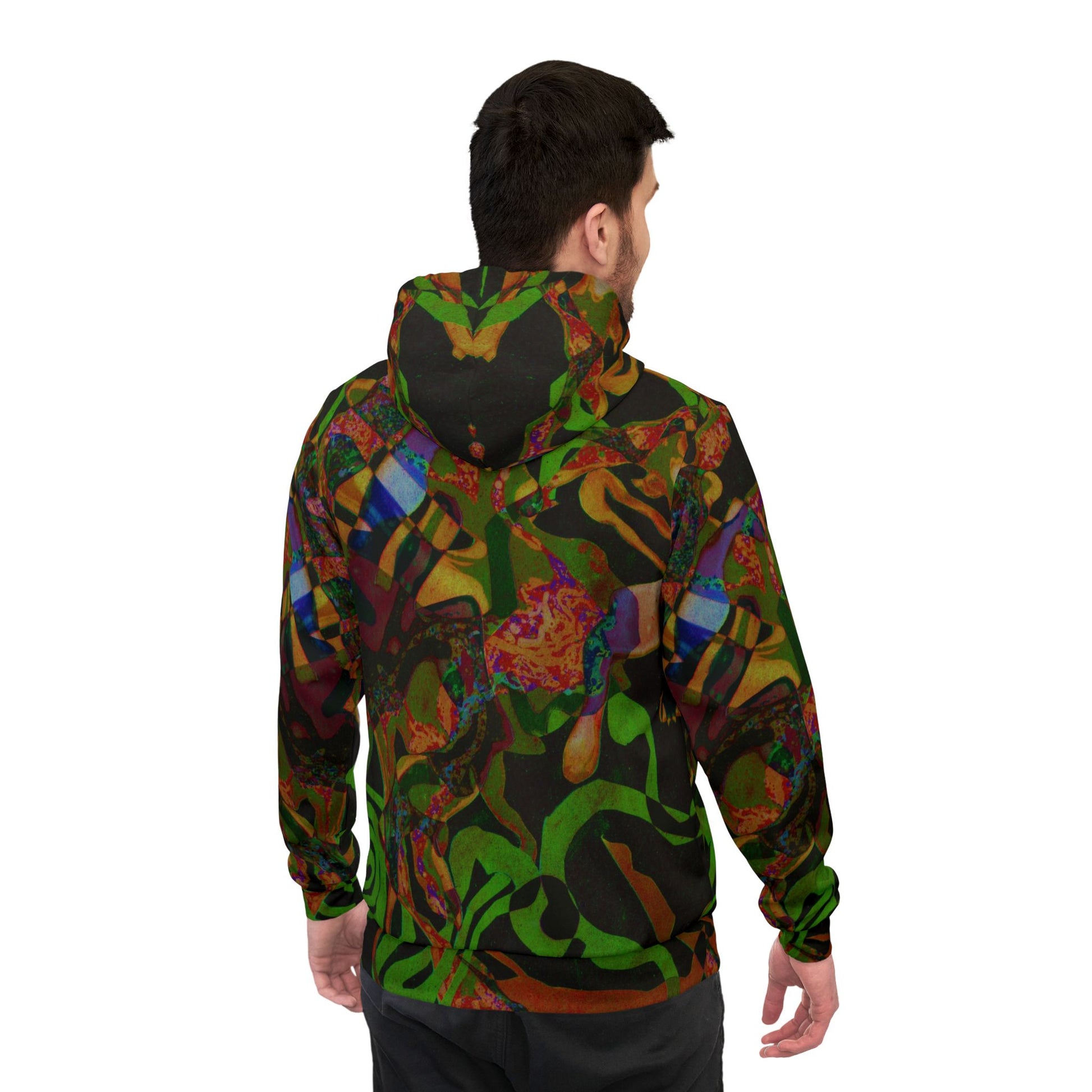 Jungle vs Predator - Psychedelic Abstract Athletic Hoodie  image 9