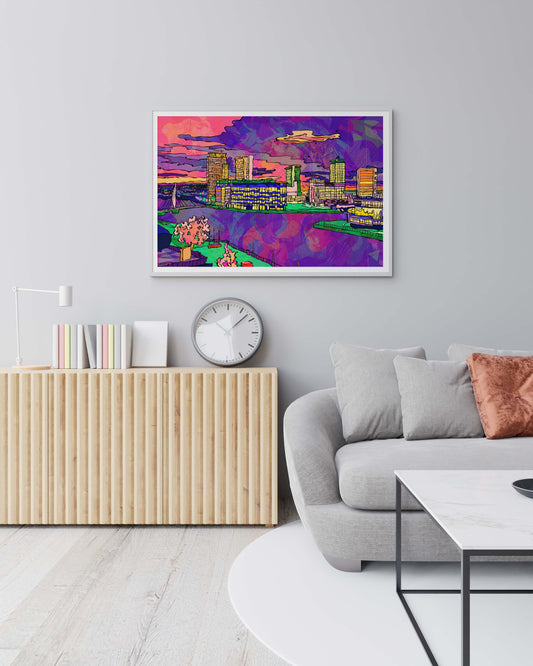 Salford Quays Media City Art Print image 1