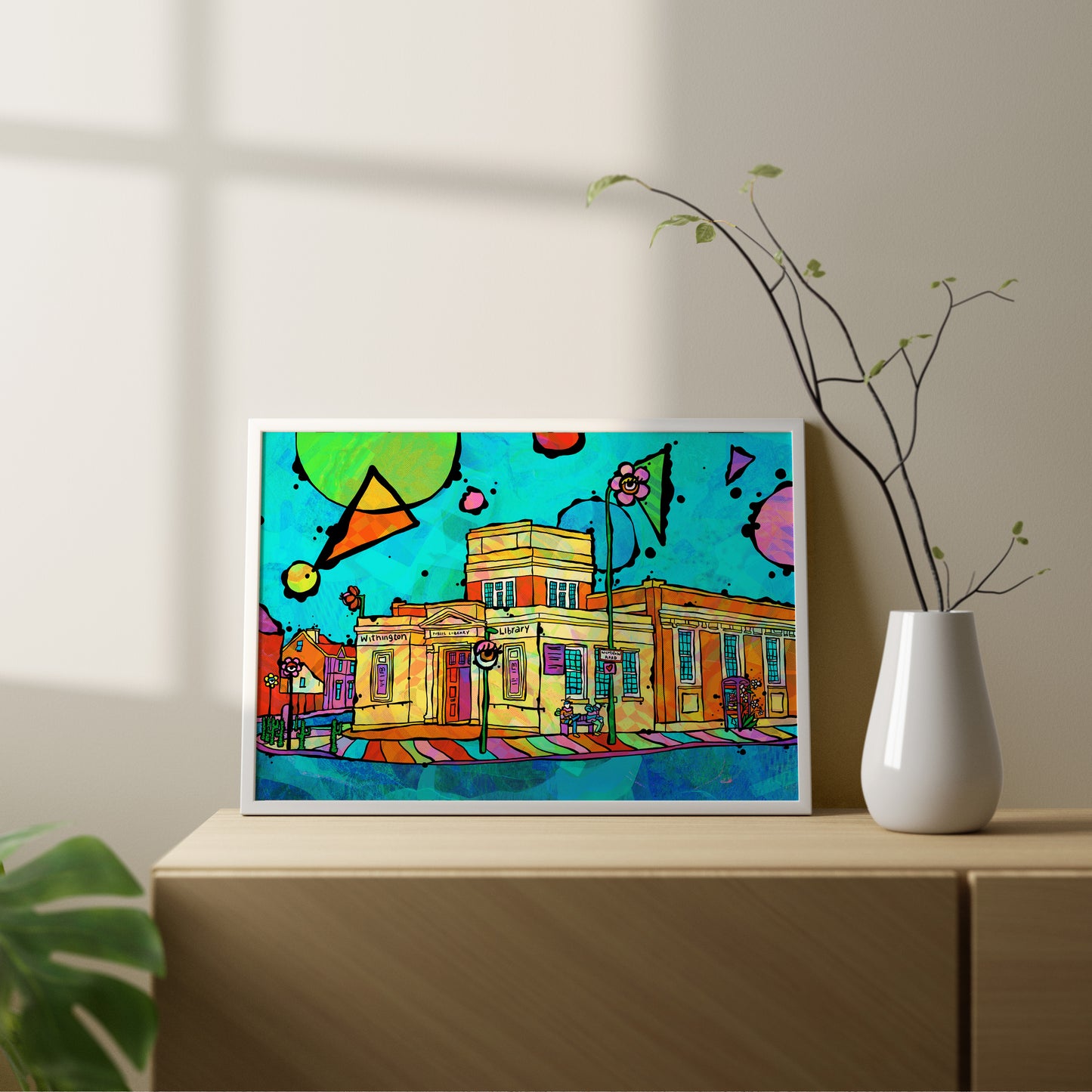 Withington Library Psychedelic Art Print image 5