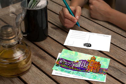 Manchester Shambles Square Psychedelic Postcard image 3