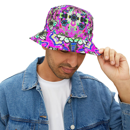 Badu Bloom – Psychedelic Unisex Bucket Hat image 0
