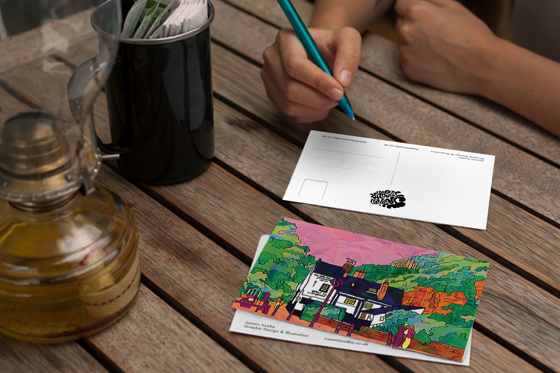 Nottingham Postcard Ye Olde Trip to Jerusalem image 3