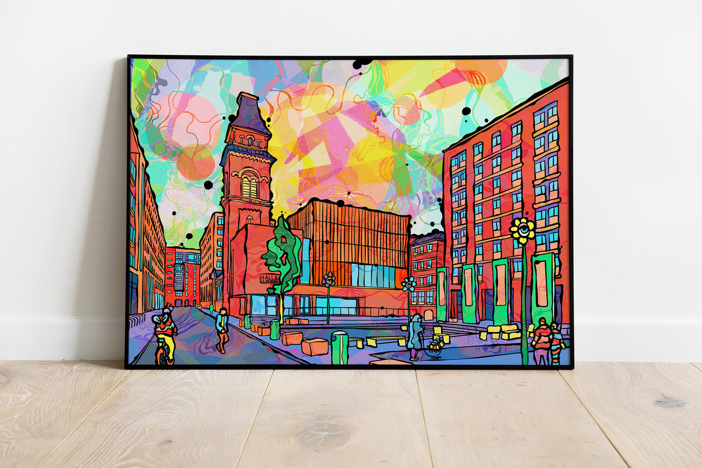 Ancoats Manchester City Psychedelic Art Print image 0