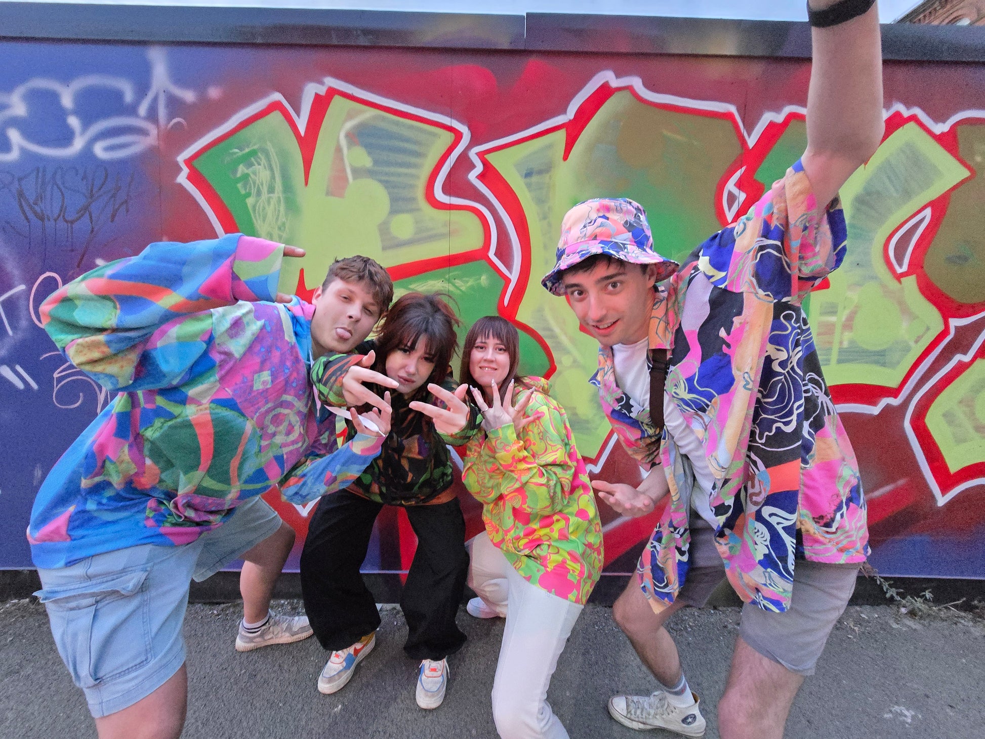 The Electric Bloom – Stylish Psychedelic Athletic Hoodie image 3
