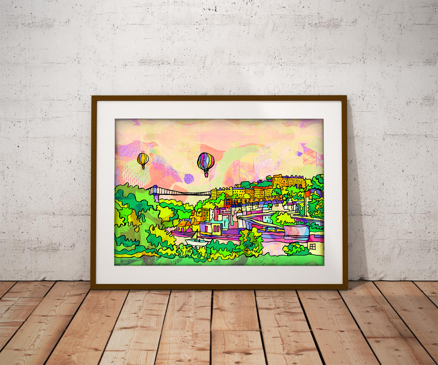 Bristol  Clifton Bridge Art Print image 0