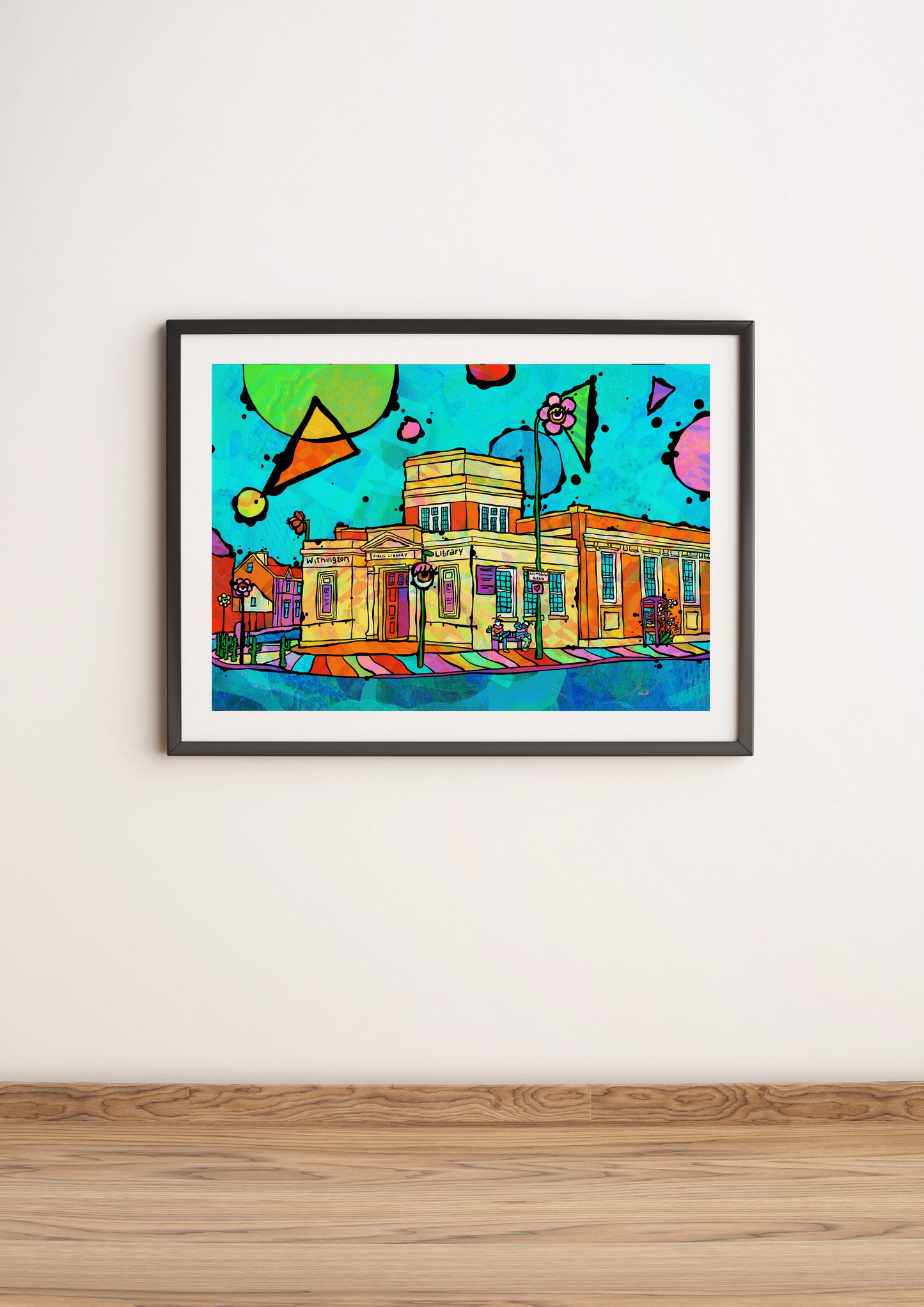 Withington Library Psychedelic Art Print image 4