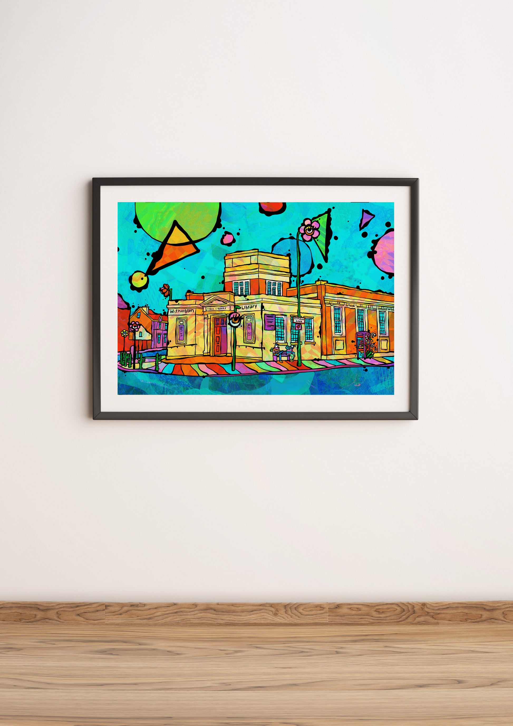 Withington Library Psychedelic Art Print image 4