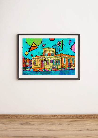 Withington Library Psychedelic Art Print image 4