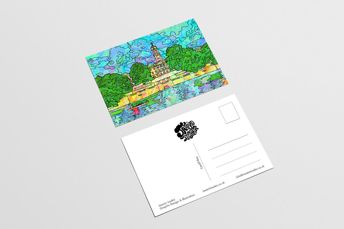 Nottingham Highfields Lake Postcard Nottingham University image 1