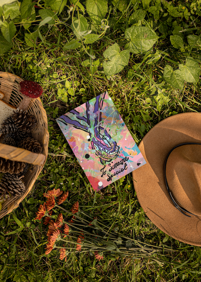 To Someone Special - psychedelic style Valentine's day greeting card image 2