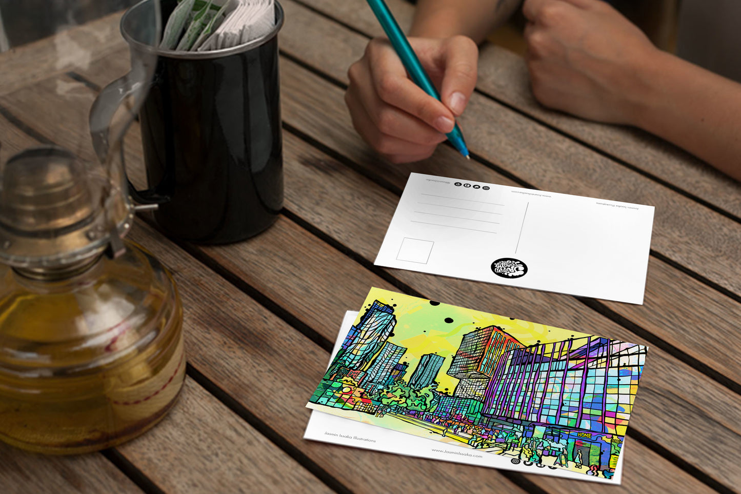 HOME Art Centre Psychedelic Postcard image 2