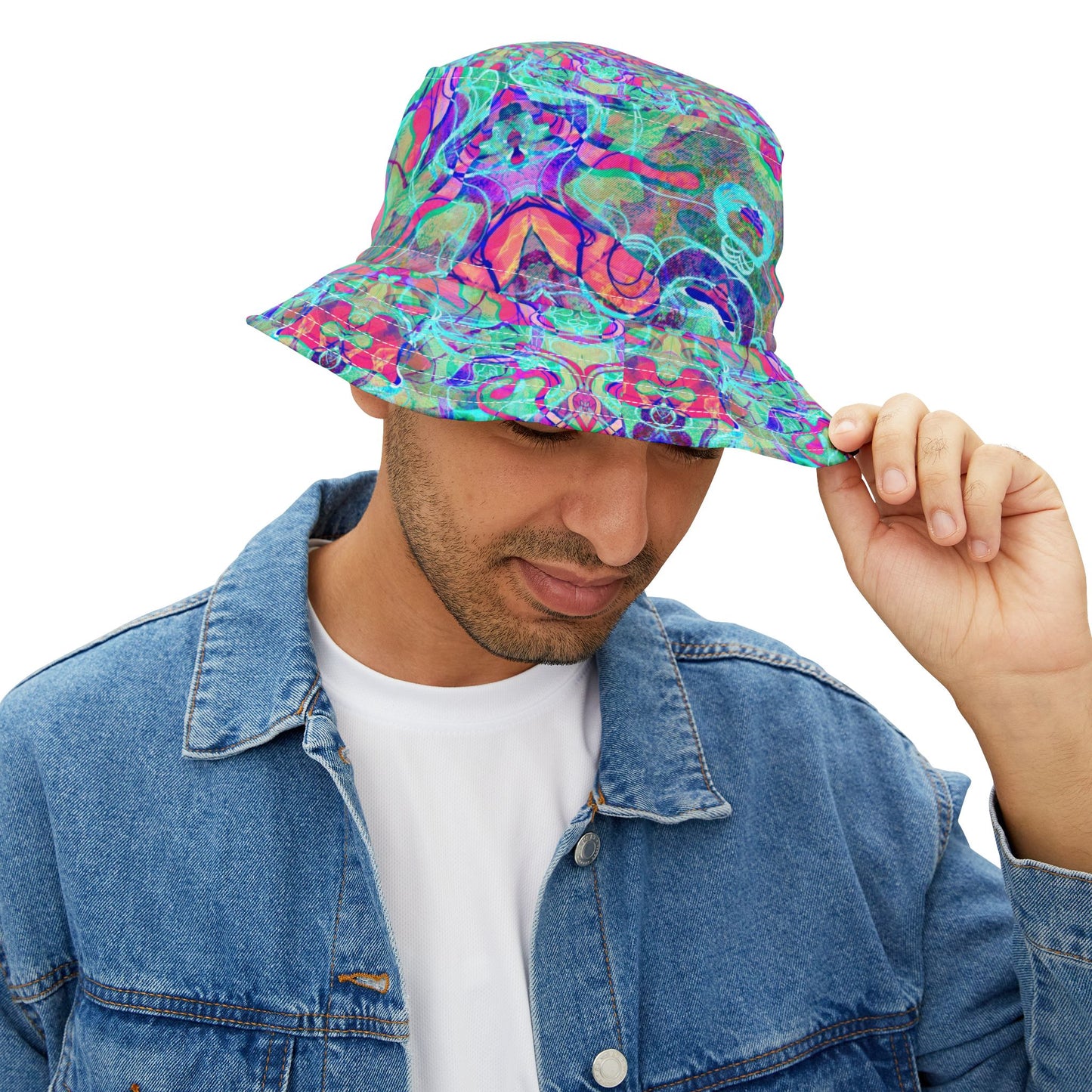Pink Charmed Water - Psychedelic Festival & Everyday Bucket Hat  image 7