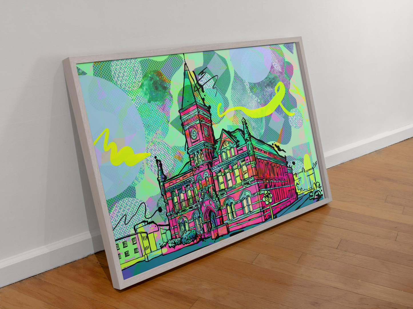 Psychedelic Art Print – Stretford Public Hall | Vibrant Manchester Wall Decor image 4
