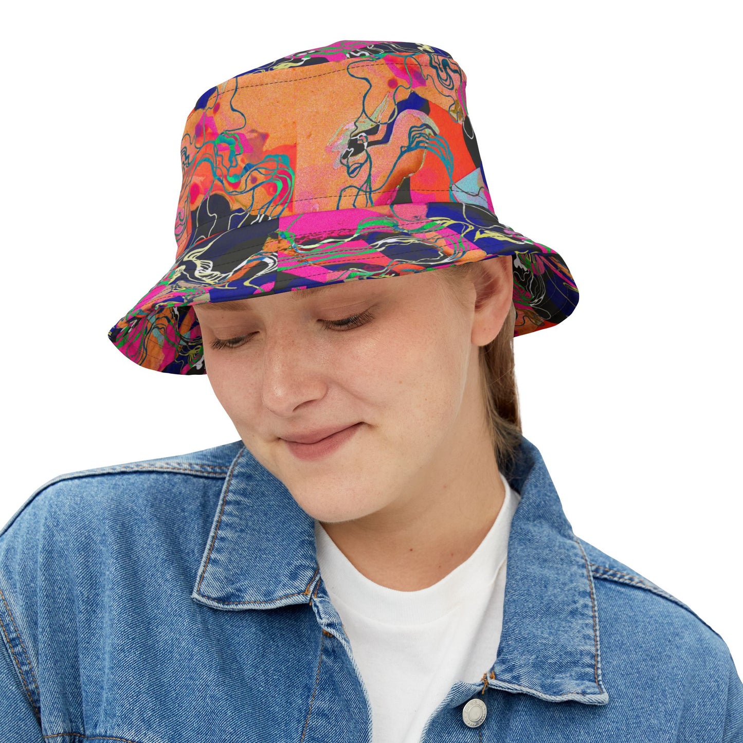 Psychedelic Power Bucket Hat - Festival Fashion & Iconic Everyday Wear image 6