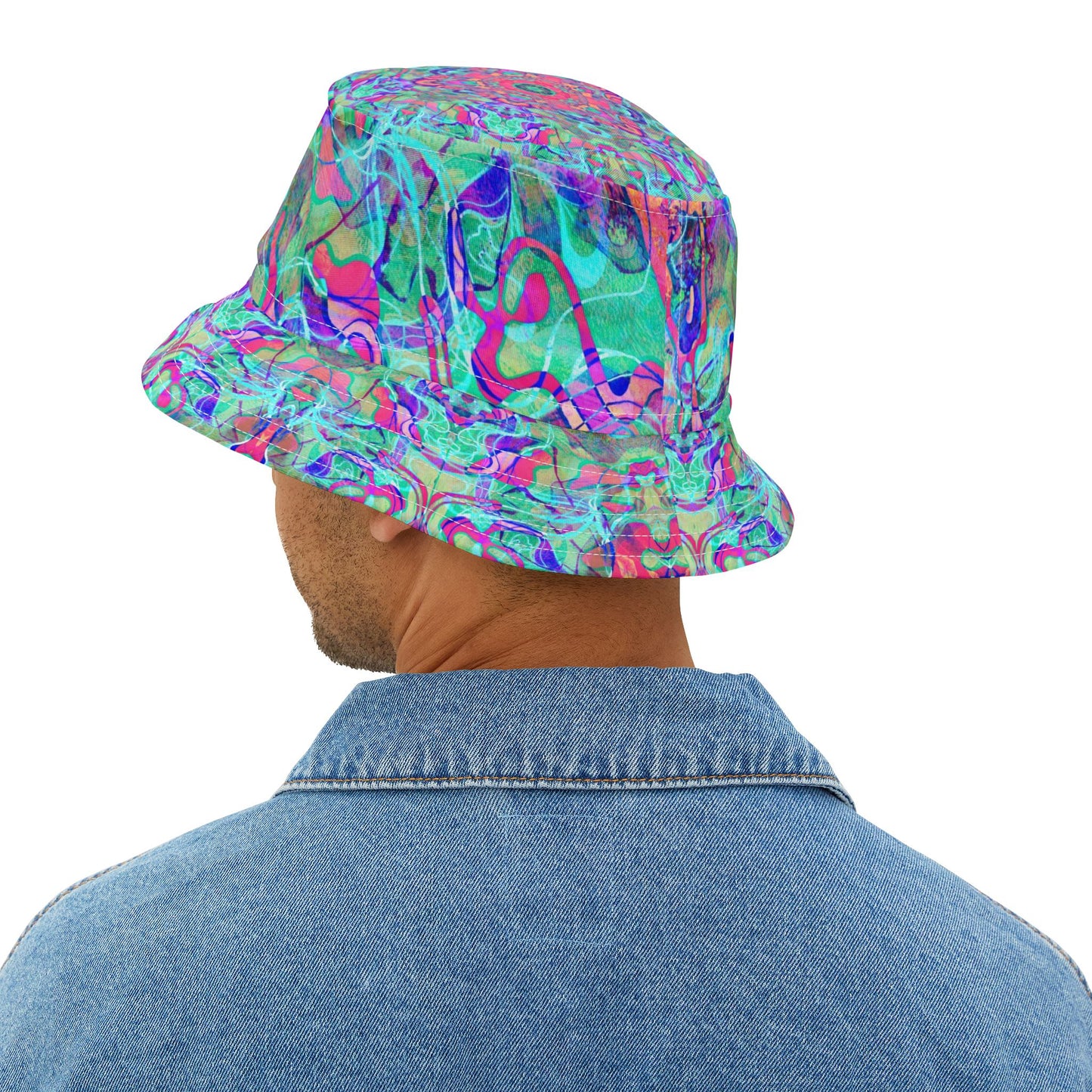 Pink Charmed Water - Psychedelic Festival & Everyday Bucket Hat  image 2