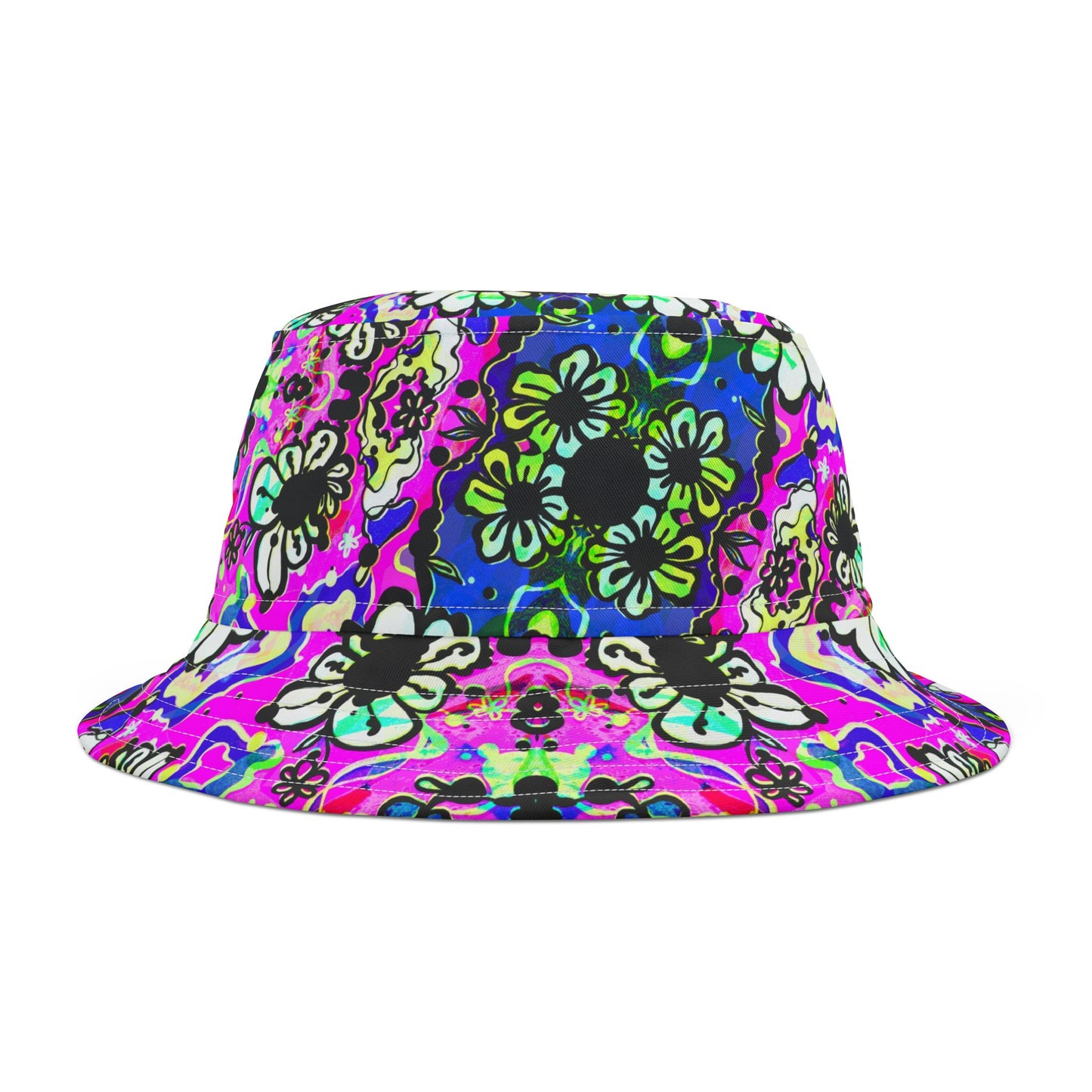 Badu Bloom – Psychedelic Unisex Bucket Hat image 4