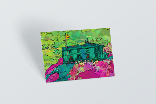 Nottingham Castle Psychedelic Postcard image 0