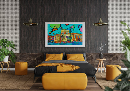 Withington Library Psychedelic Art Print image 2