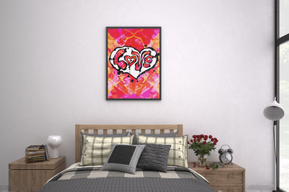 LOVE Psychedelic Art Print Poster image 6