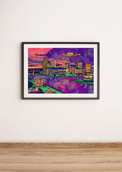 Salford Quays Media City Art Print image 4