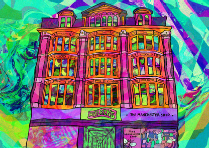 Manchester Afflecks Palace Psychedelic Postcard image 4
