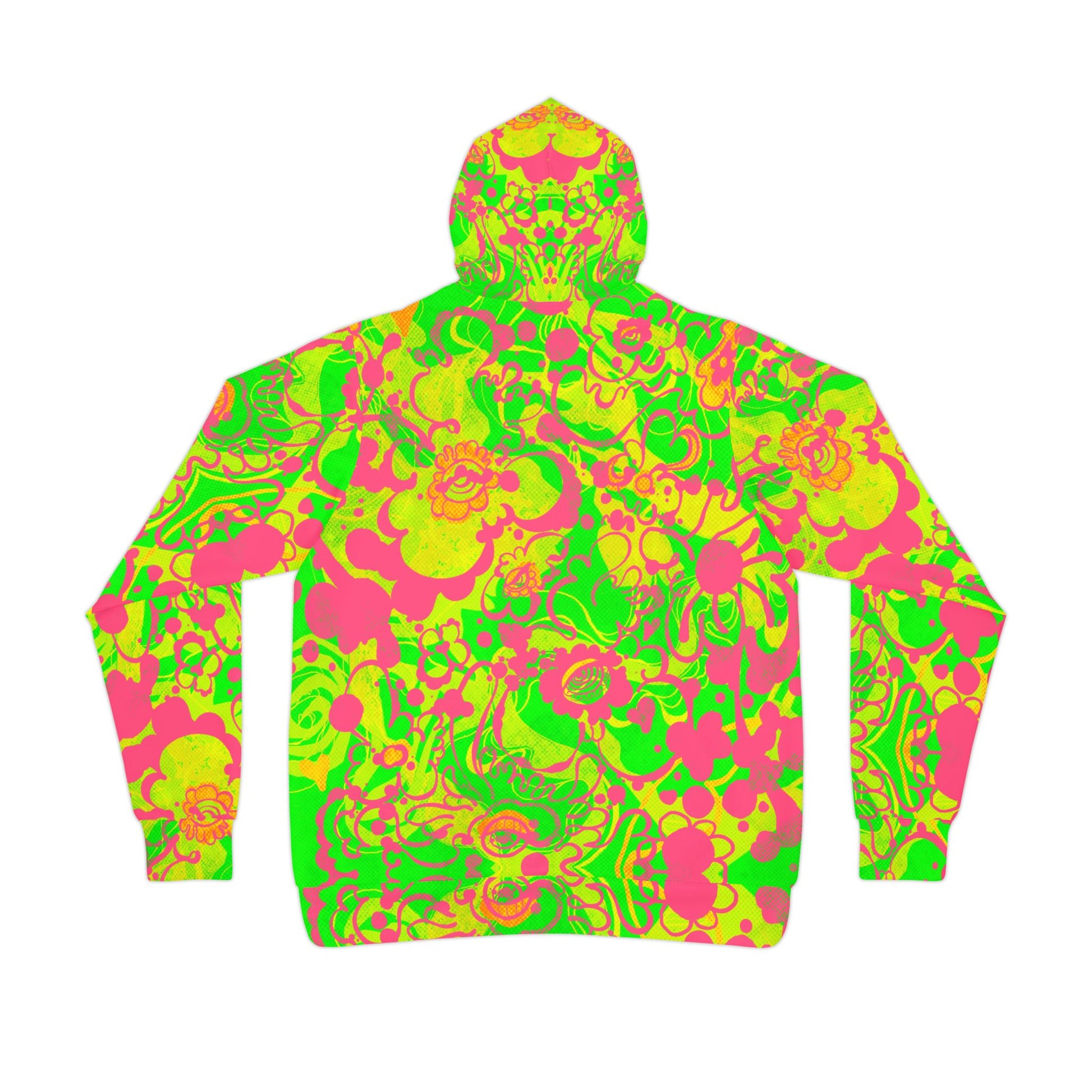 The Electric Bloom – Stylish Psychedelic Athletic Hoodie image 5