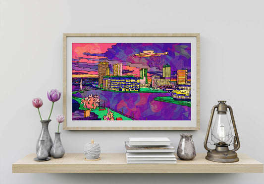 Salford Quays Media City Art Print image 0