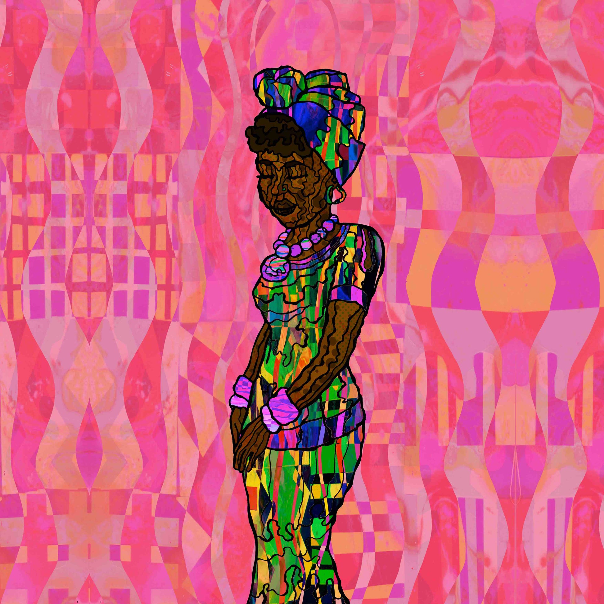 Custom Portrait Illustration - Vibrant Psychedelic Art by Jasmin image 6