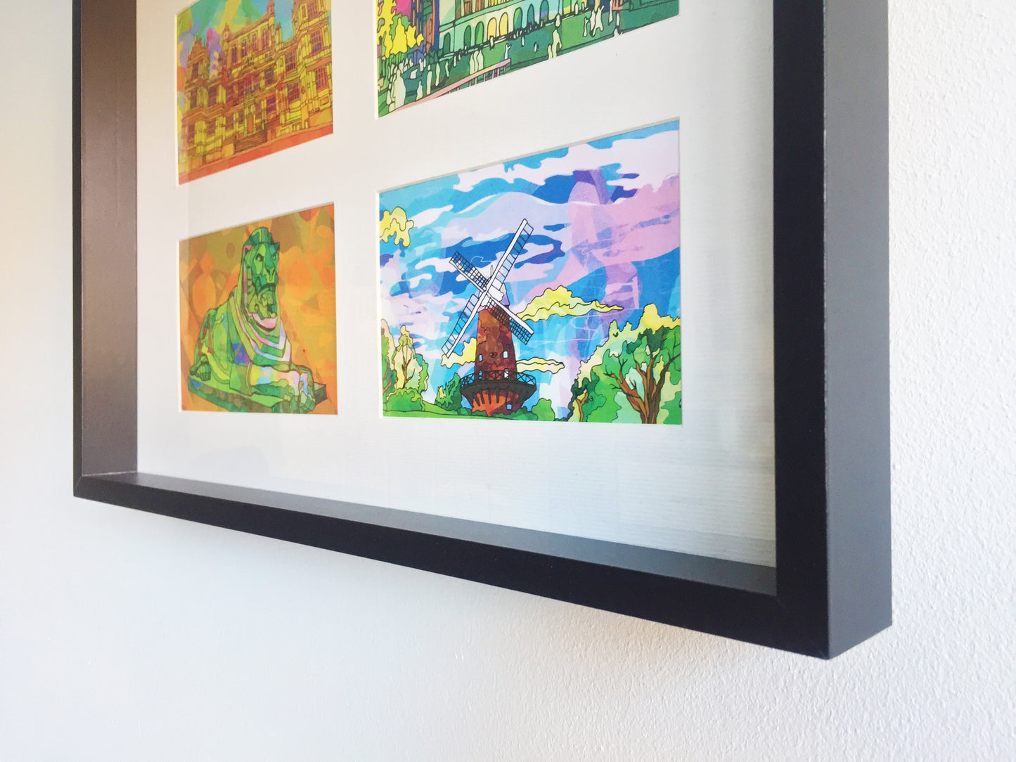 Nottingham Hockley Psychedelic Postcard image 0