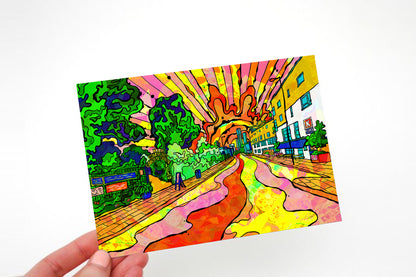 Hulme Psychedelic Postcard image 0