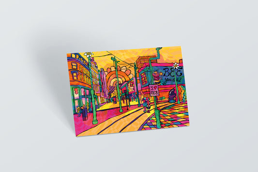 Manchester City Psychedelic Postcard image 1