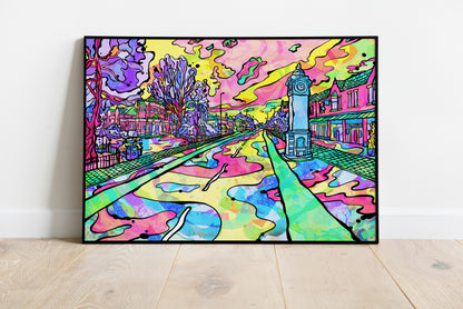 West-Didsbury Psychedelic Art Print image 5