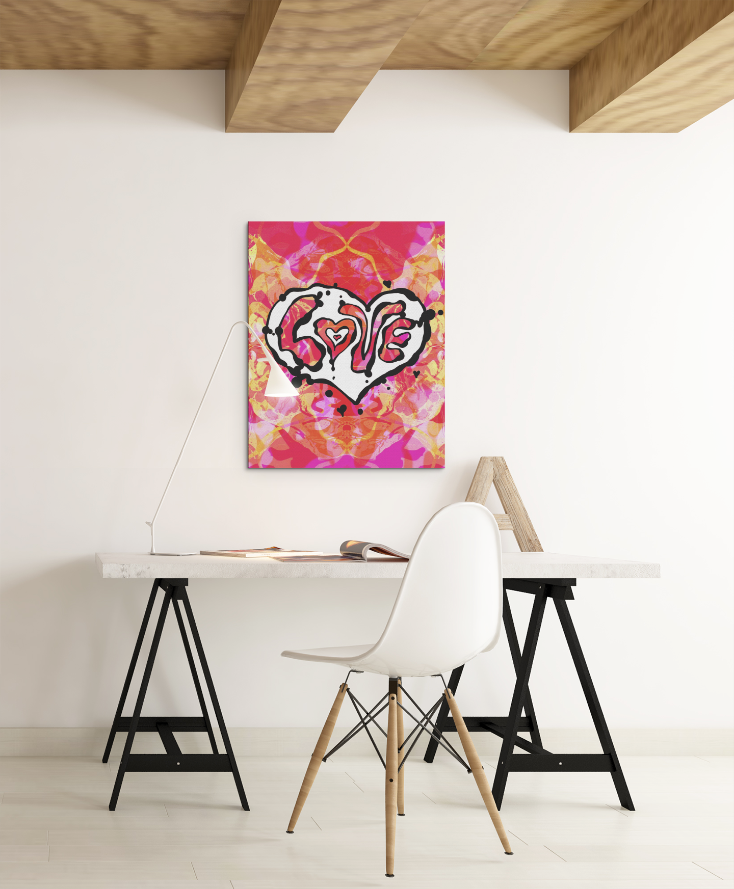 LOVE Psychedelic Art Print Poster image 5