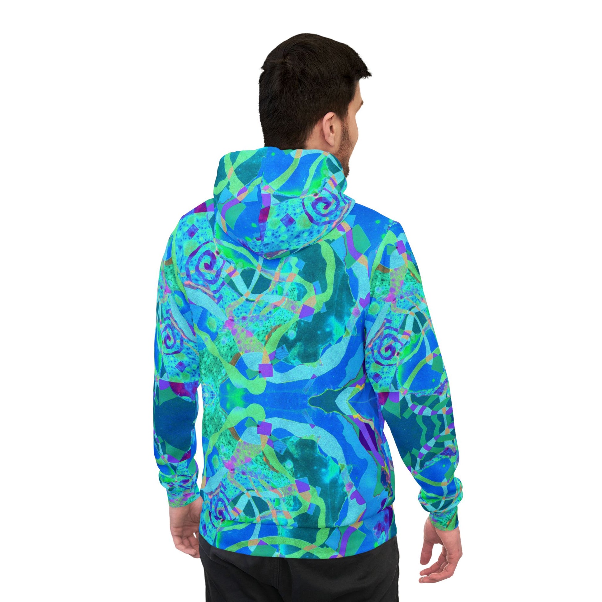 Blue Spectrum – Psychedelic Festival Hoodie & Everyday Athletic Wear image 3