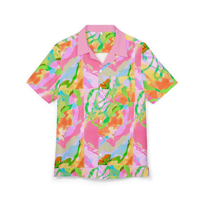 Pastel Deep Space - Psychedelic Vibe Button-Down Hawaiian Shirt image 0