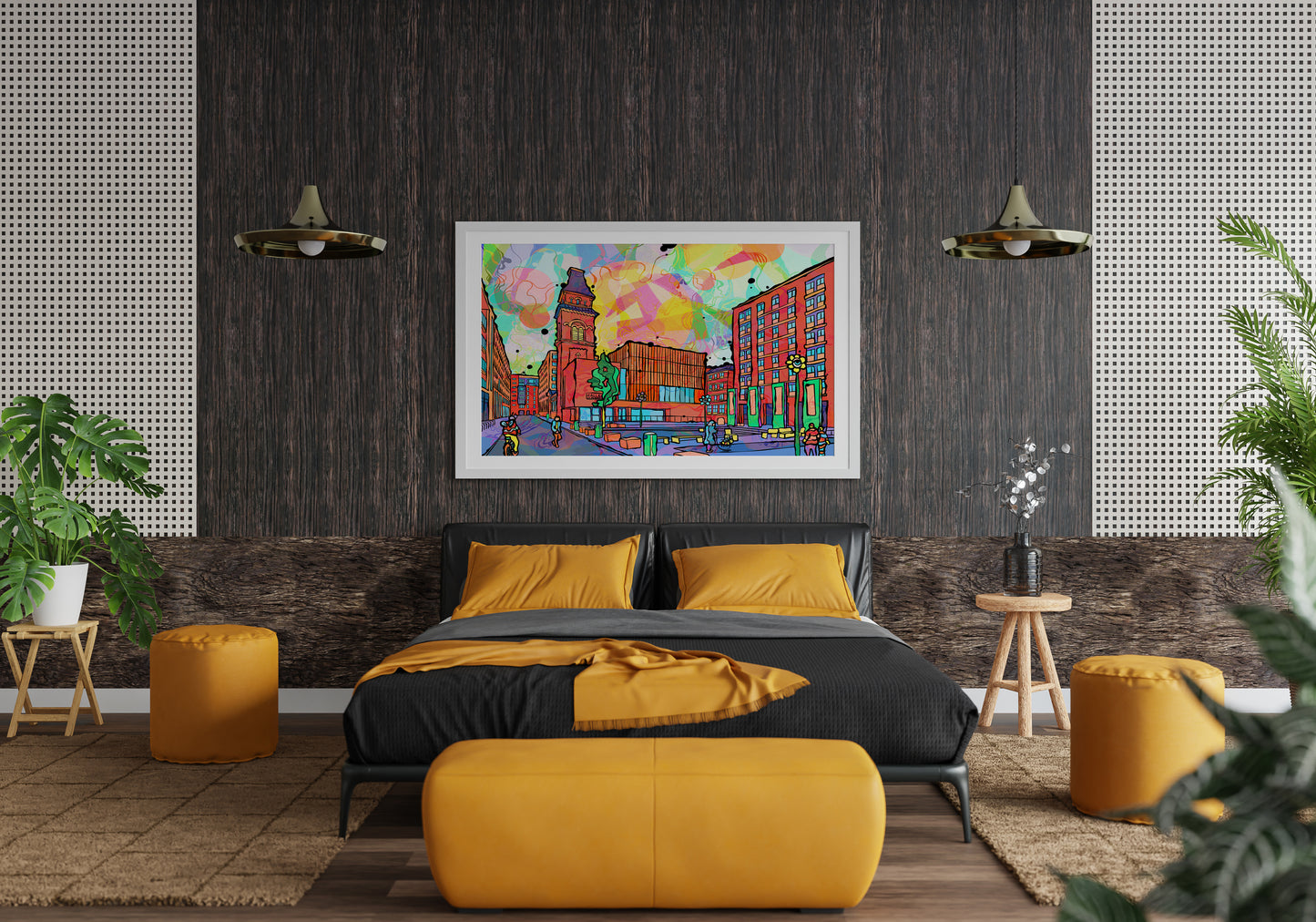 Ancoats Manchester City Psychedelic Art Print image 2