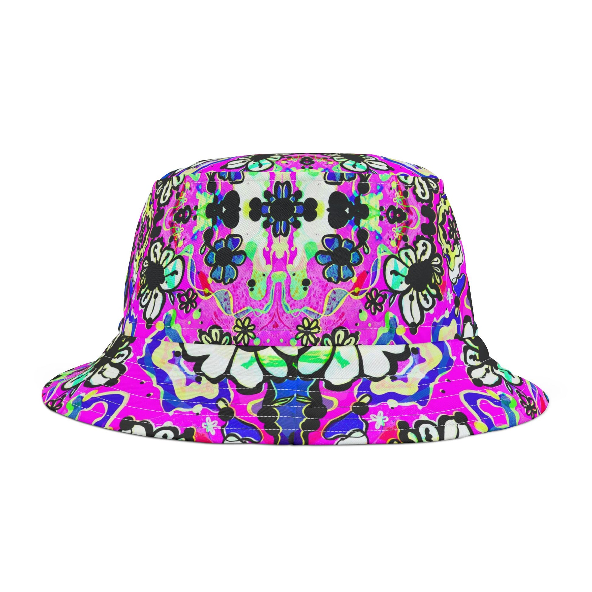 Badu Bloom – Psychedelic Unisex Bucket Hat image 1